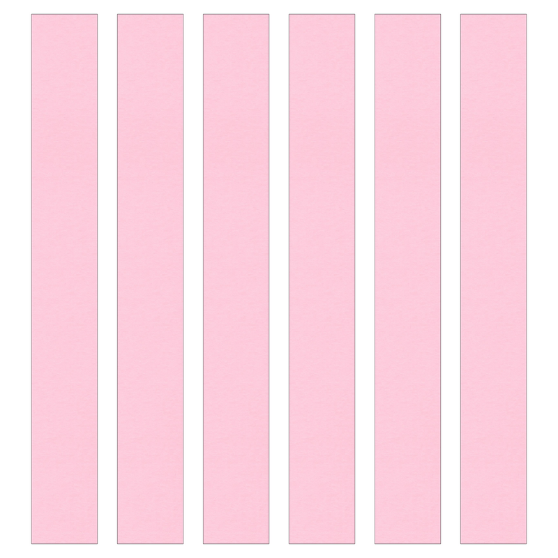 Light Pink Paper Chain Card Strips. 5 Meter / 16 Feet Long. Wedding Party Decor