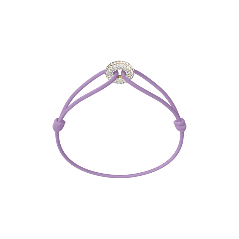 Mini Golden Soho Pavé Cord Bracelet