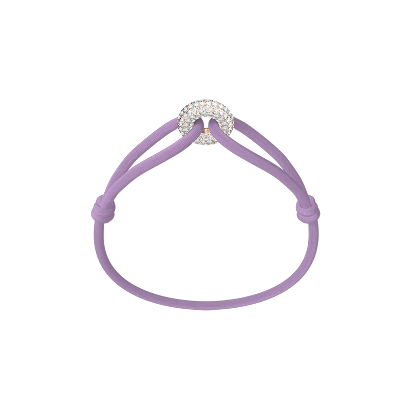 Rose Soho Pavé Cord Bracelet