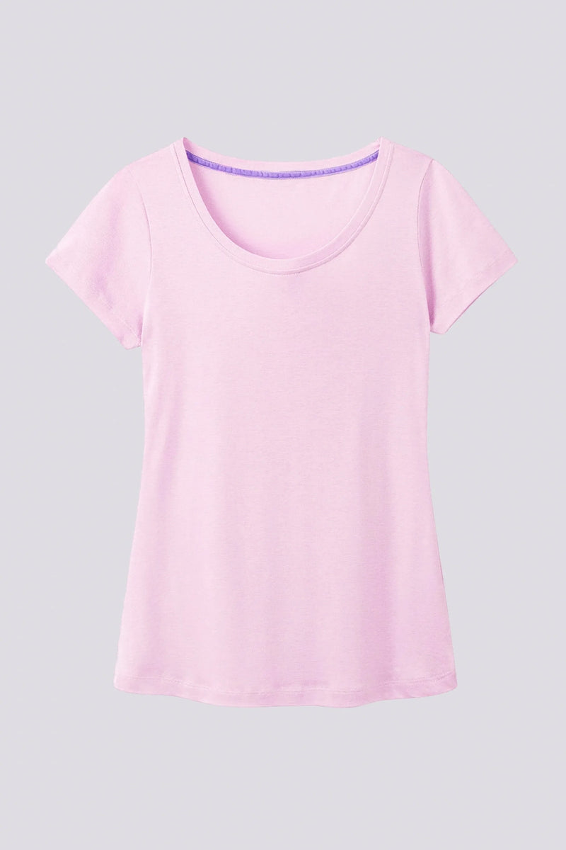 Scoop Neck Cotton Modal T-Shirt