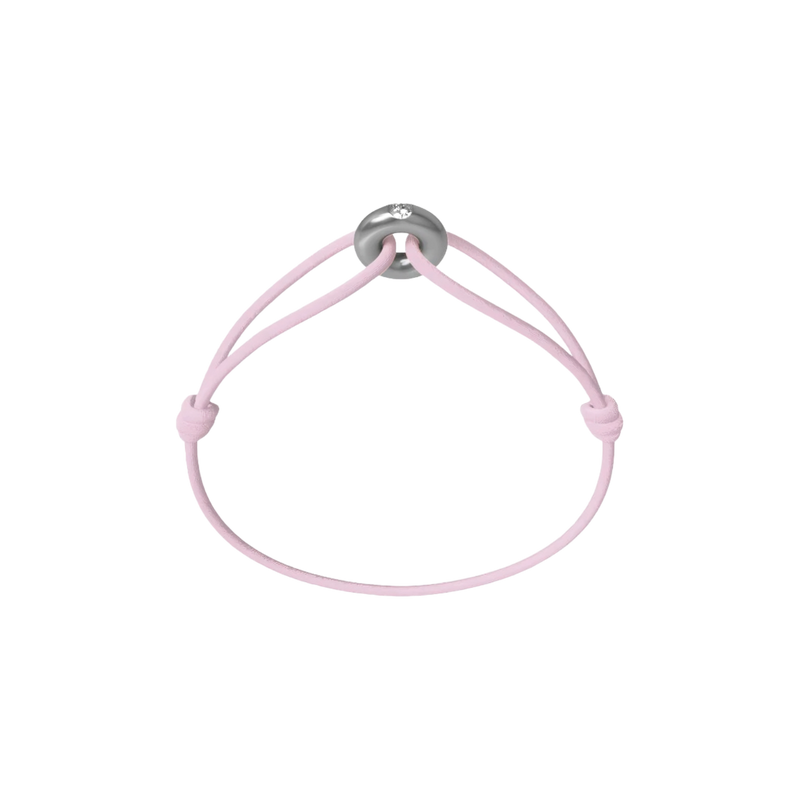 Mini Silver Soho Diamond Cord Bracelet