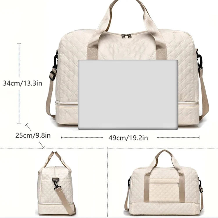 Lightweight Travel Duffle Bag Large Capacity - Sports Fitness Weekend Gym Bags