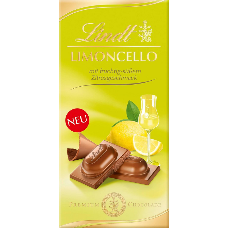 Lindt | Limoncello Milk Chocolate | 100g Bar