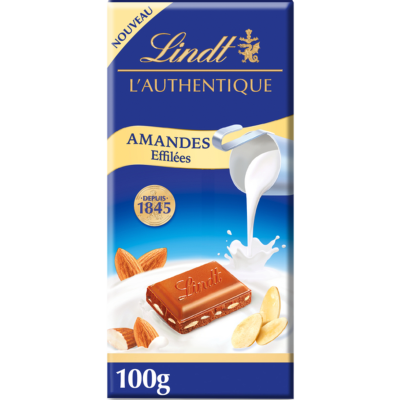 Lindt | Flaked Almonds Milk Chocolate Bar | 100g