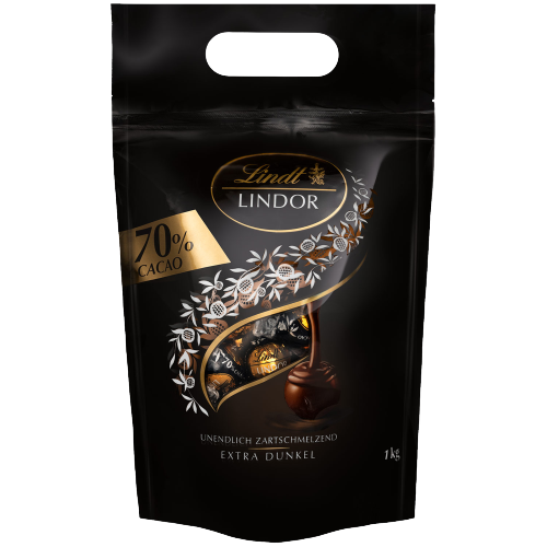 70% Extra Dark Chocolate Lindt Lindor | 1kg Bag | BB End June 26
