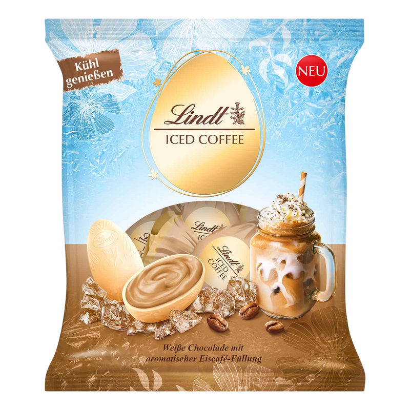 Lindt | Iced Coffee White Chocolate Eggs | 85g Bag