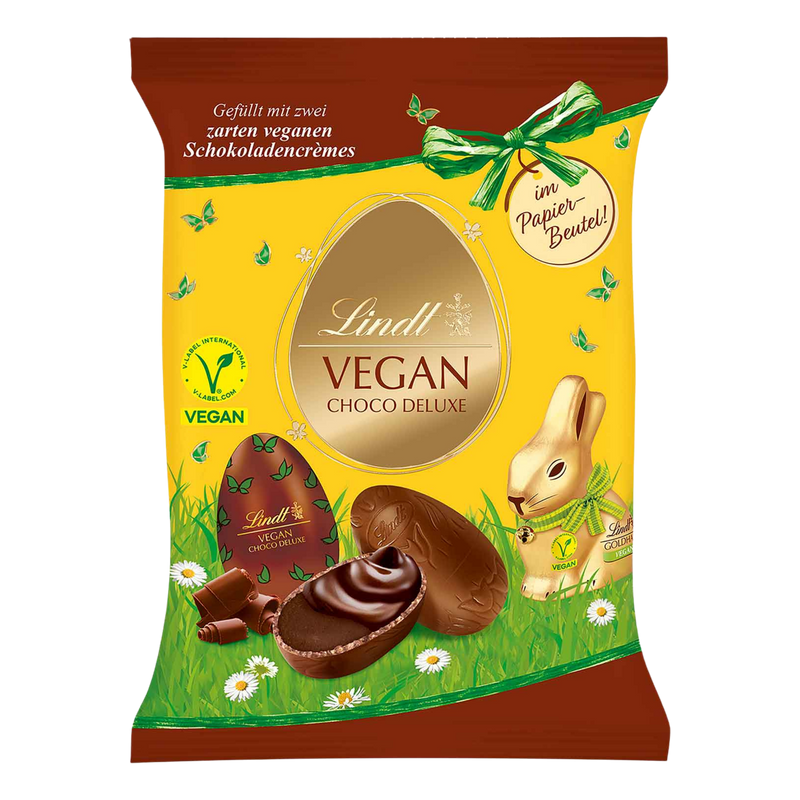 Lindt | VEGAN Chocolate Deluxe Eggs | 90g Bag