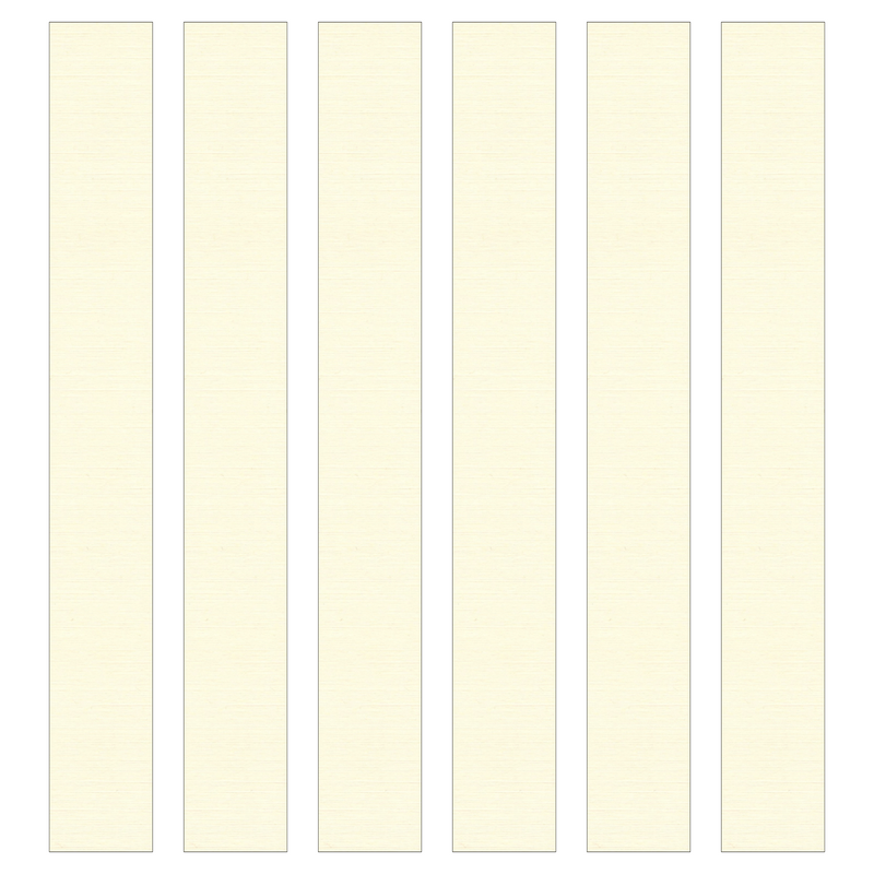 Linen Ivory Paper Chain Card Strips. 5 Meter / 16 Feet Long. Wedding Party Decor