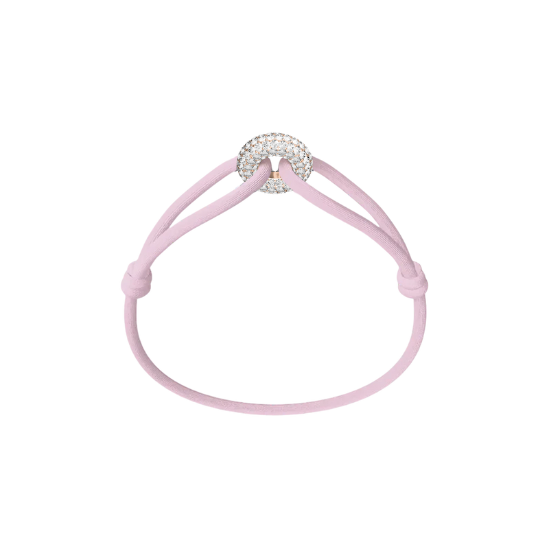 Rose Soho Pavé Cord Bracelet