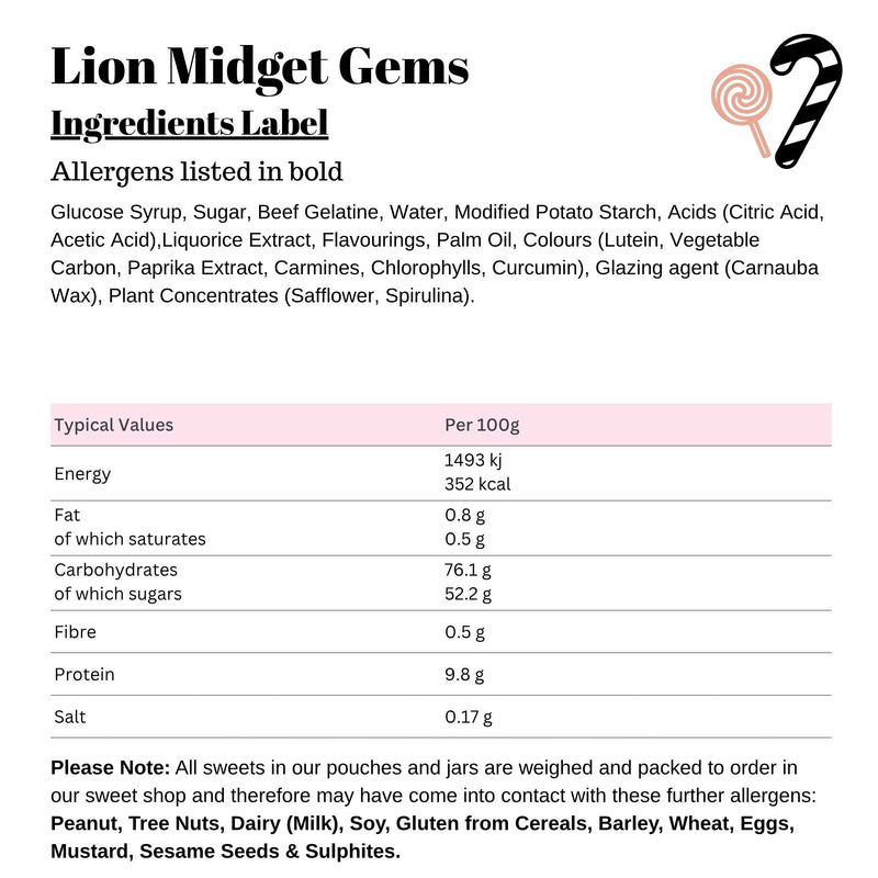 Lion Midget Gems