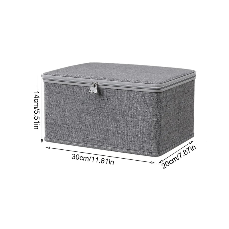 Lockable Storage Box Stackable Container with Handle - Home Clothes Organisation