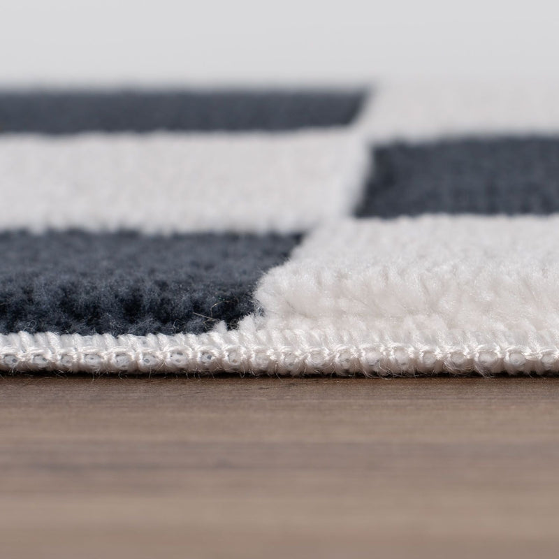 Loft Checkerboard Blue Rug