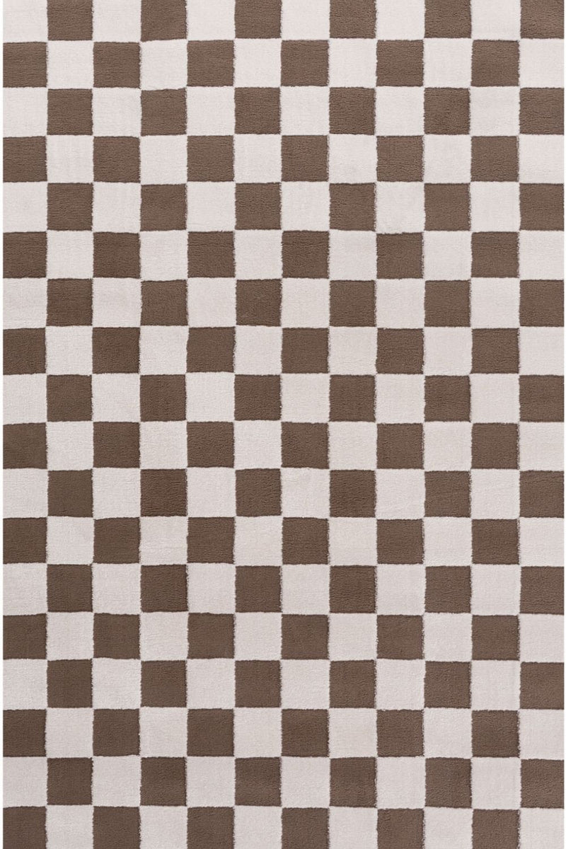 Loft Checkerboard Brown Rug