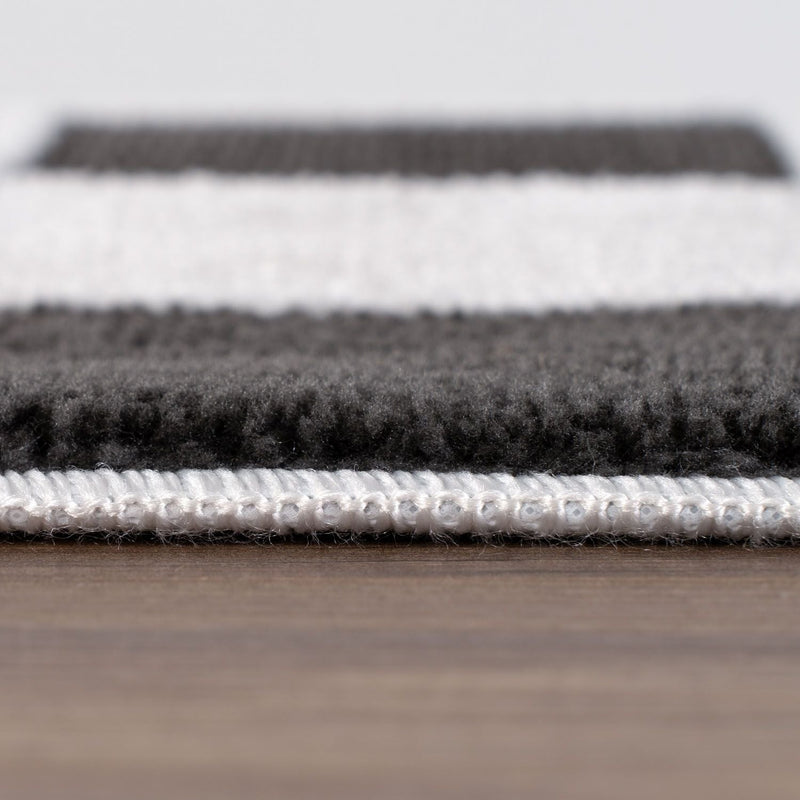 Loft Checkerboard Dark Grey Rug