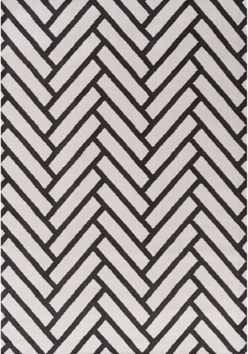 Loft Chevron Dark Grey Rug