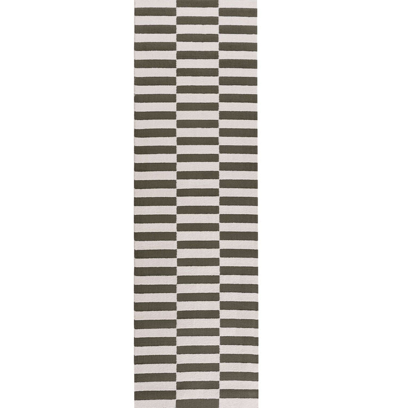 Loft Striped Green Rug