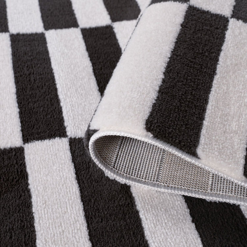 Loft Striped Dark Grey Rug