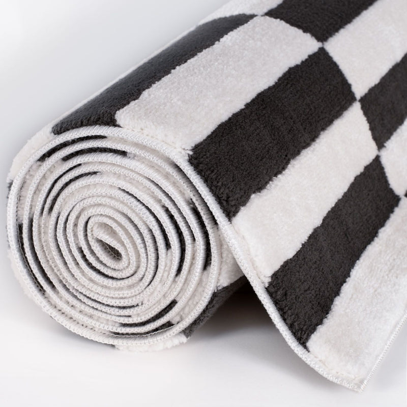 Loft Striped Dark Grey Rug