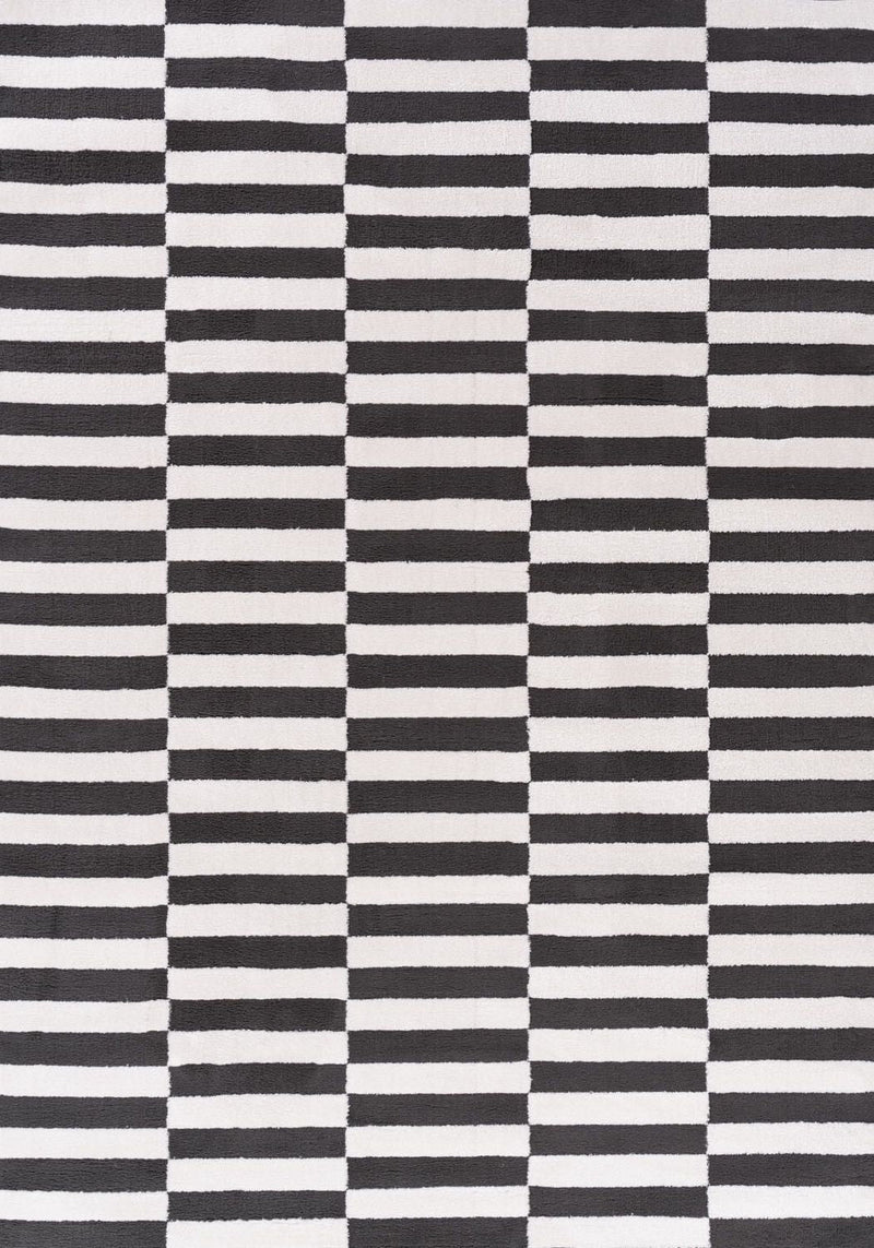 Loft Striped Dark Grey Rug