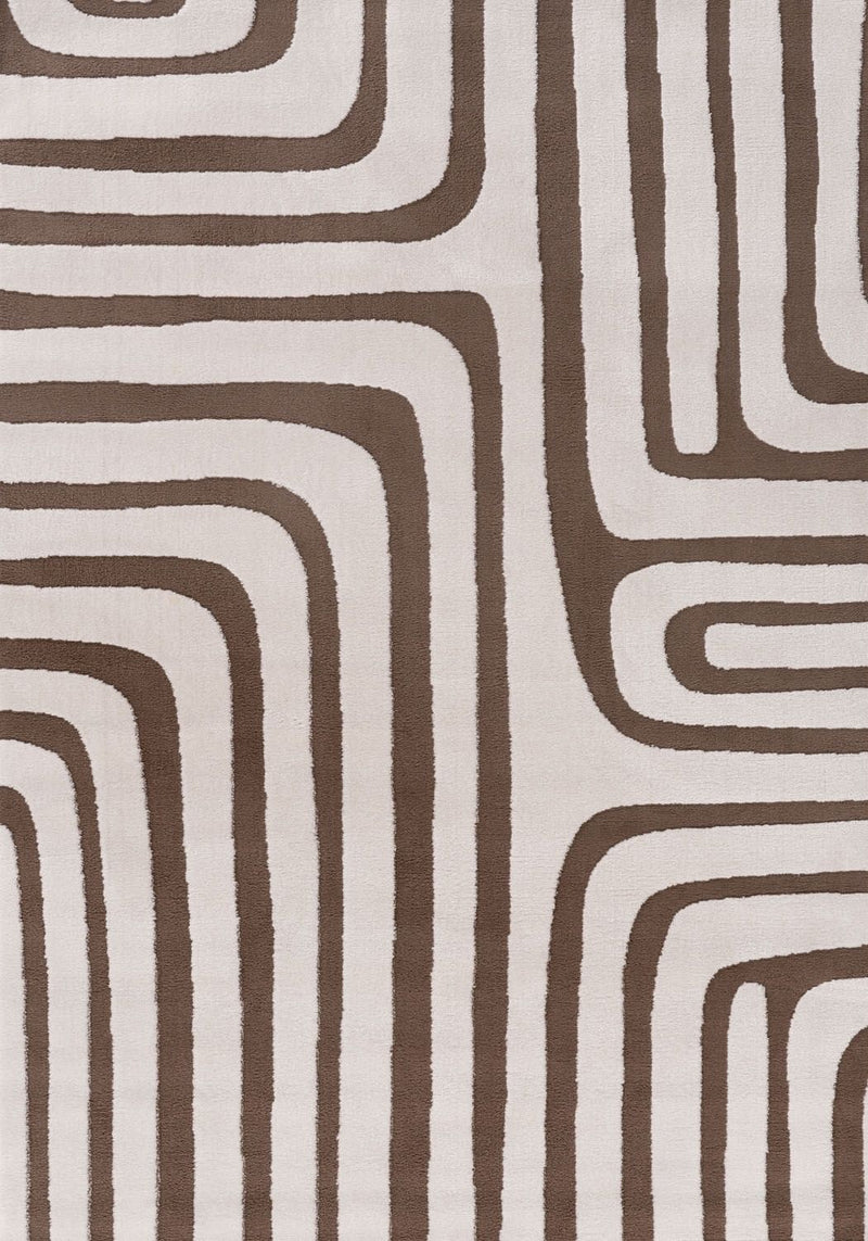 Loft Geometric Brown Rug