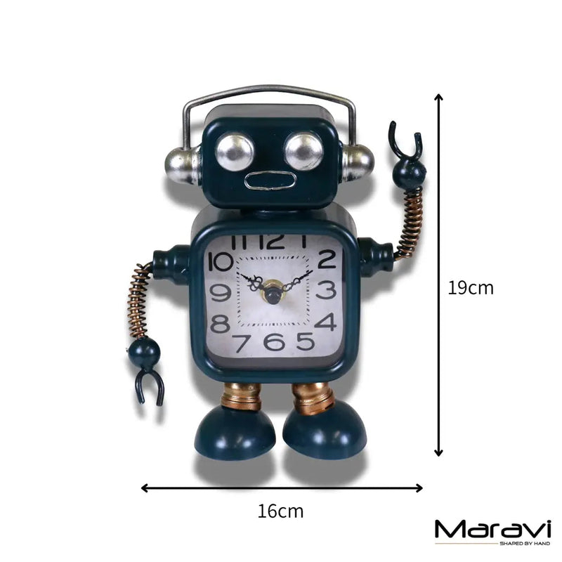 Lomita Desk Robot Clock Freestanding