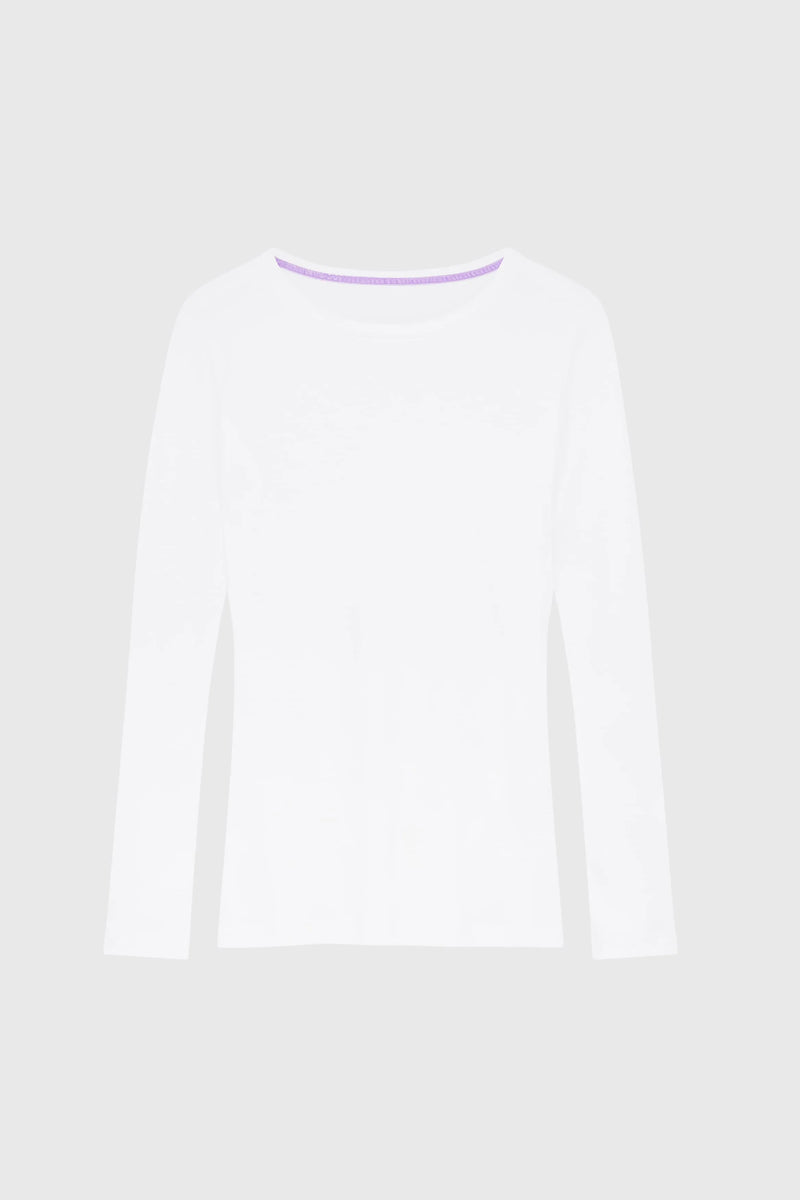 Long Sleeve Crew Neck Cotton Modal T-shirt