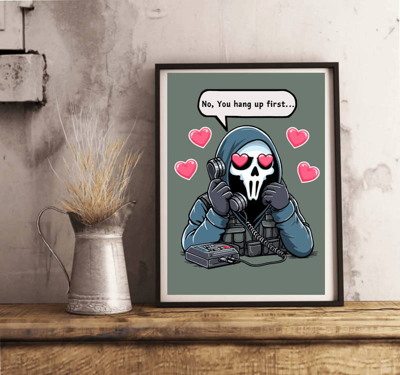 The Mysterious Gamer Art Print | Funny Gaming Poster Gift
