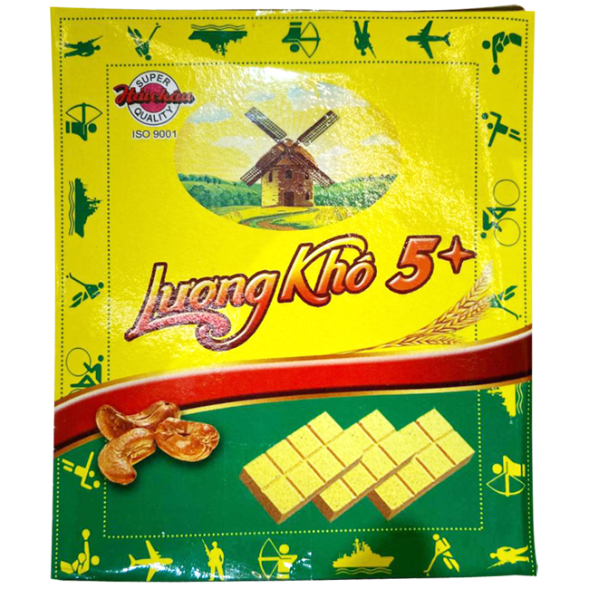HAI CHAU Compressed Cookies Luong Kho 5 Sao 700g