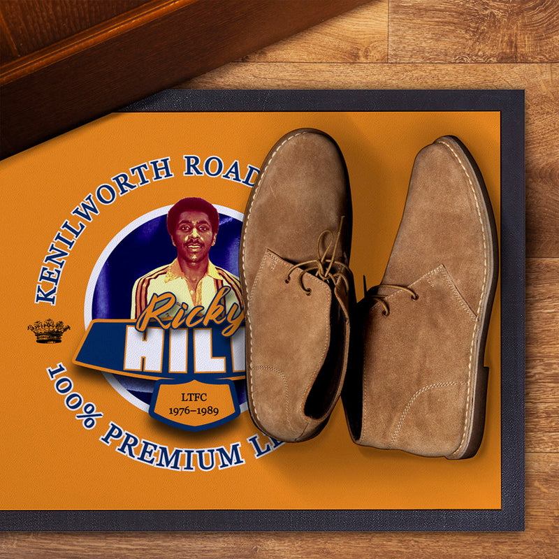 Luton Ricky Hill  - Football Legends - Door Mat -60cm X 40cm