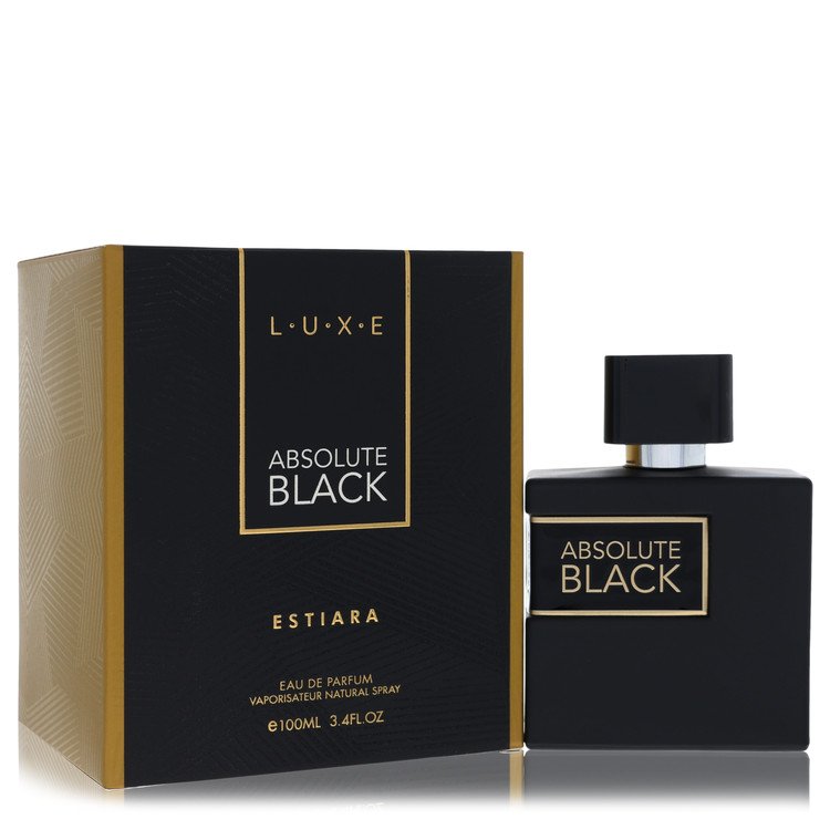 Luxe Estiara Absolute Black Eau De Parfum Spray for Men 3.4 oz / 100 ml