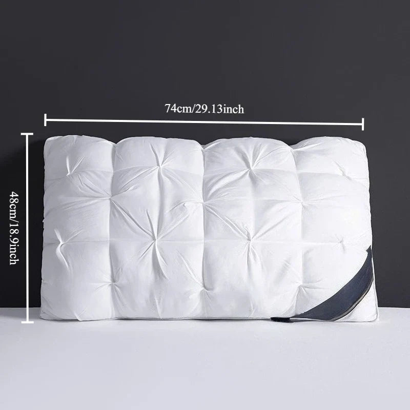 Luxury Hotel Grade Soft Neck Support Pillows Deep Sleep Breathable Pillow White