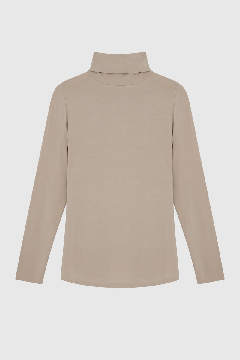 Roll Neck Micro Modal Top