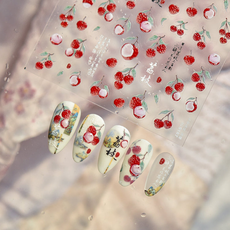 Hello Claws | Lychee Nail Deco Sticker