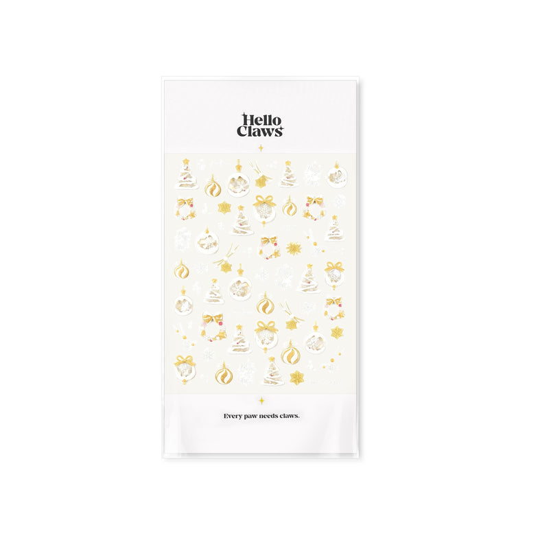 Hello Claws | Yellow Christmas Nail Deco Sticker