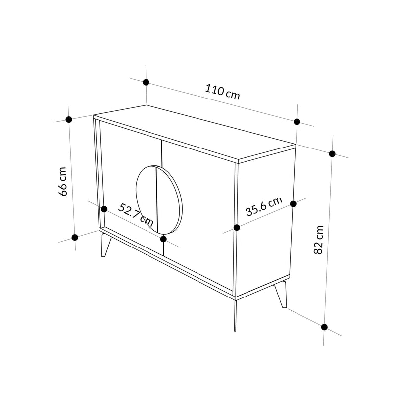 Gora Console Sideboard Display Unit – 110 cm Modern Storage Cabinet