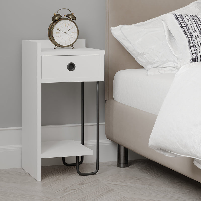 Sirius Modern Bedside Table Left Module Width Bedroom Furniture 32cm