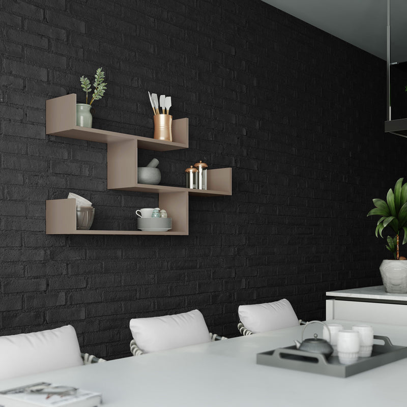 Tibet Wall Shelf Unit – 119 cm Modern Floating Bookcase