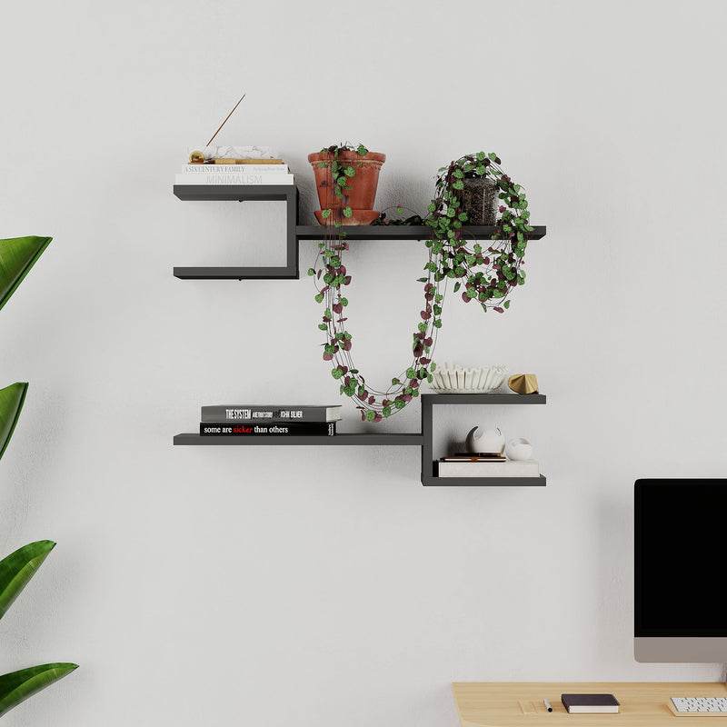 Fork Modern Floating Shelf Set 18.2cm Short