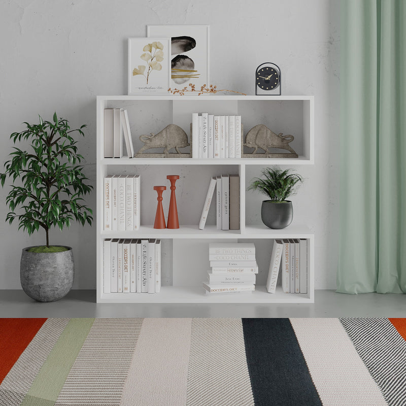 Molly Modern Bookcase Display Unit No.1 Short 89cm