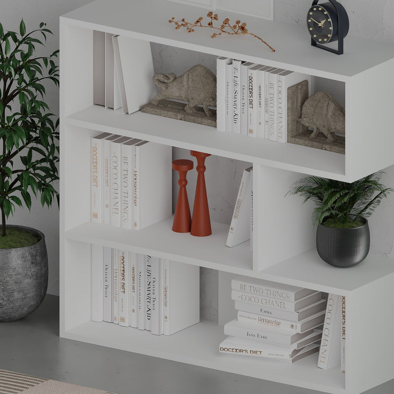 Molly Modern Bookcase Display Unit No.1 Short 89cm