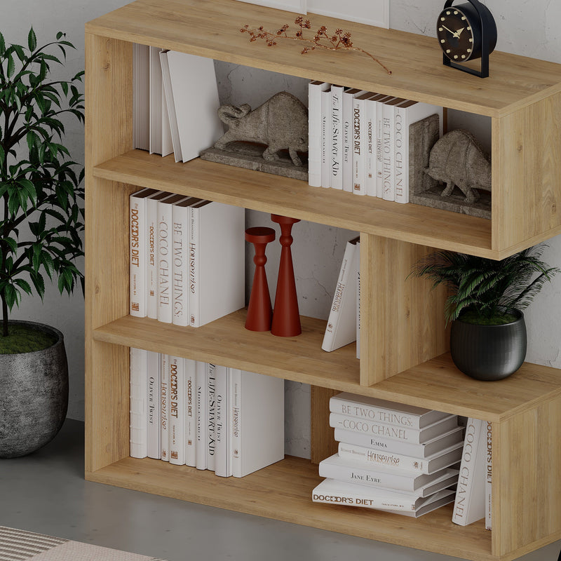 Molly Modern Bookcase Display Unit No.1 Short 89cm