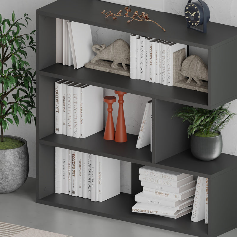 Molly Modern Bookcase Display Unit No.1 Short 89cm