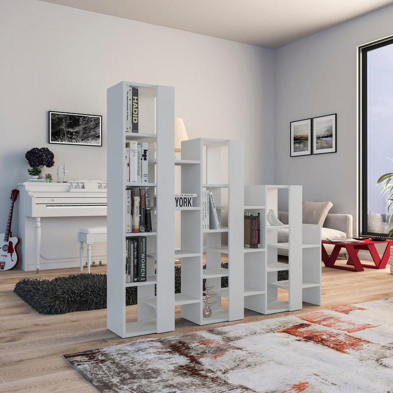 Lift Separator Modern Bookcase Display Unit Room Separator Tall 151cm
