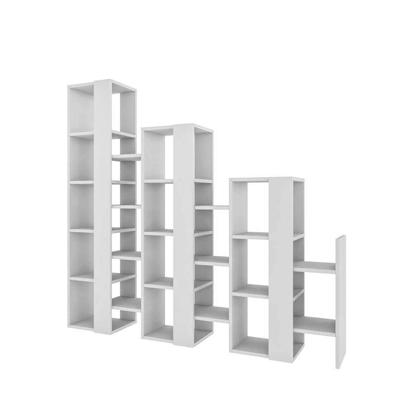 Lift Separator Modern Bookcase Display Unit Room Separator Tall 151cm