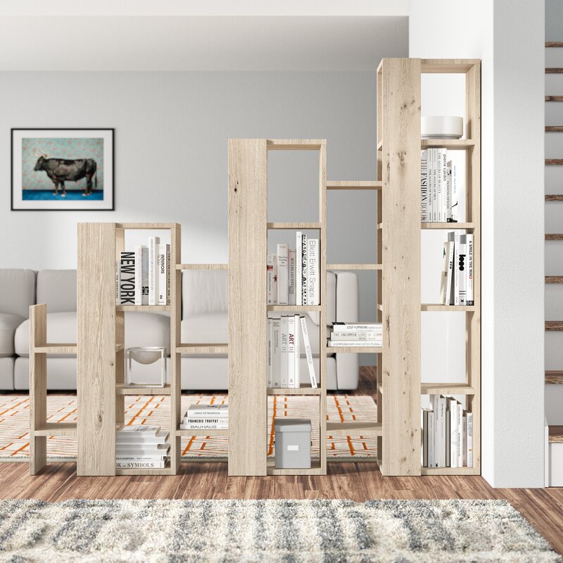 Lift Separator Modern Bookcase Display Unit Room Separator Tall 151cm