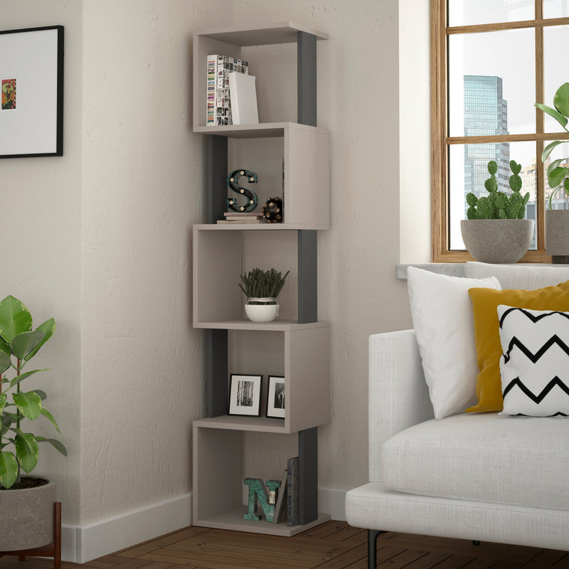 Piri Modern Bookcase Display Unit Tall 161cm