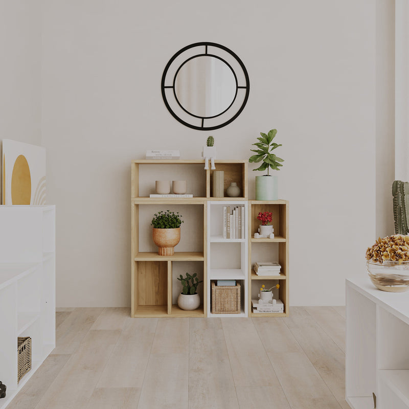 Combayn Small Low Standing Bookcase – Modular Storage Unit