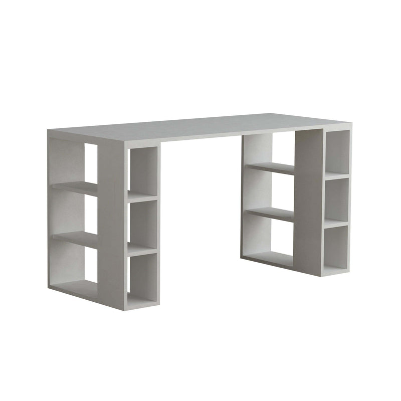 Colmar Modern Desk With Bookshelf Legs Width 140cm