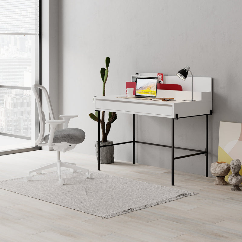 Leila Modern Desk Multipurpose Study Modern Desk Width 110cm