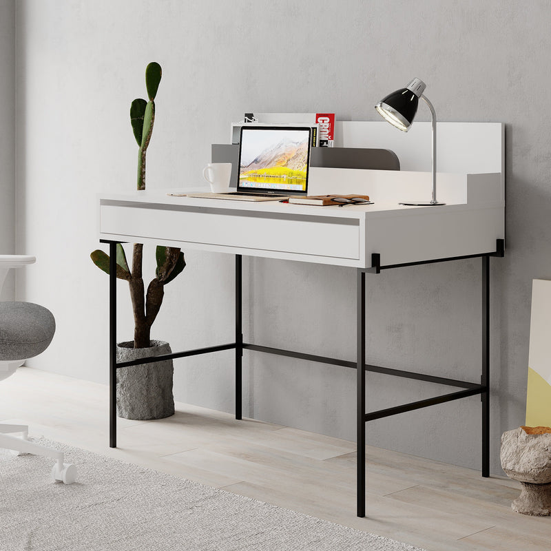 Leila Modern Desk Multipurpose Study Modern Desk Width 110cm